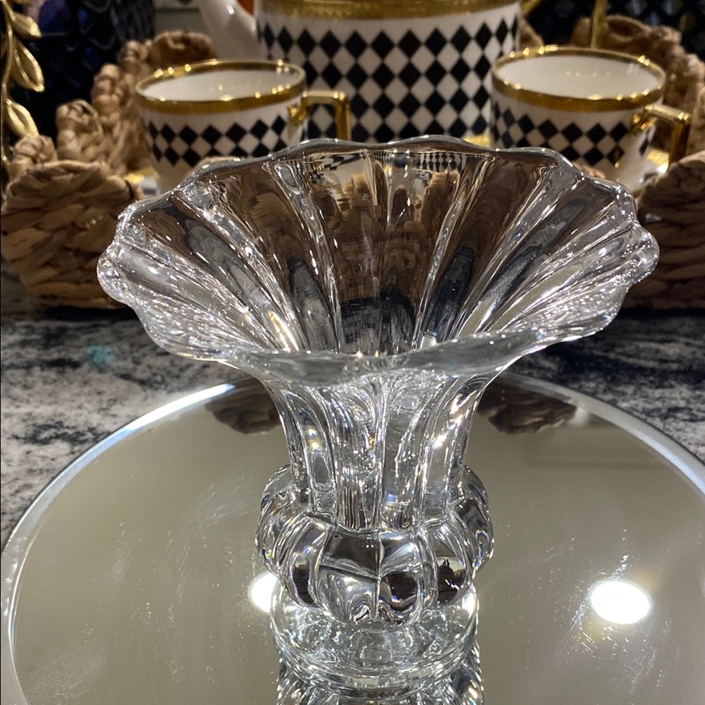 1937-1957 Heisey Crystolite Clear Crystal Flared Footed Vase!